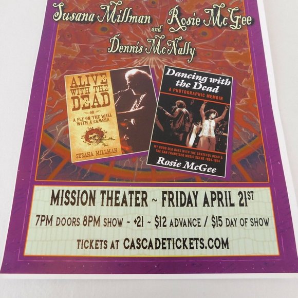 Garcia Birthday Band Lot of 3 Original Concert Posters Flyer Moonalice Oregon - Picture 5 of 11